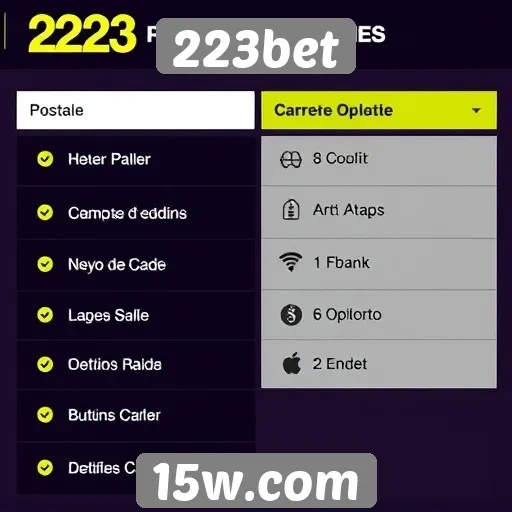 Comparativo de métodos de pagamento disponíveis no 223bet